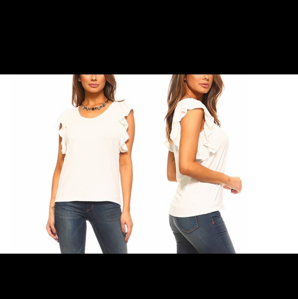 🦄Ruffle sleeve tee